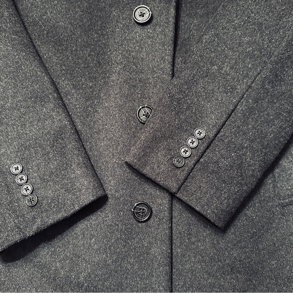 Michael Kors Wool Blend Men’s Coat Grey Charcoal Size 40S - Picture 9 of 13